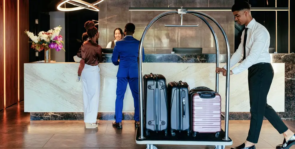 Hotel guests during their customer journey